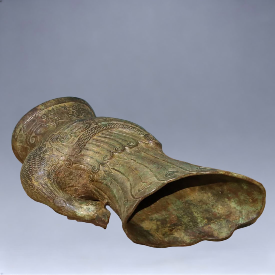 A bronze phoenix cup - 7