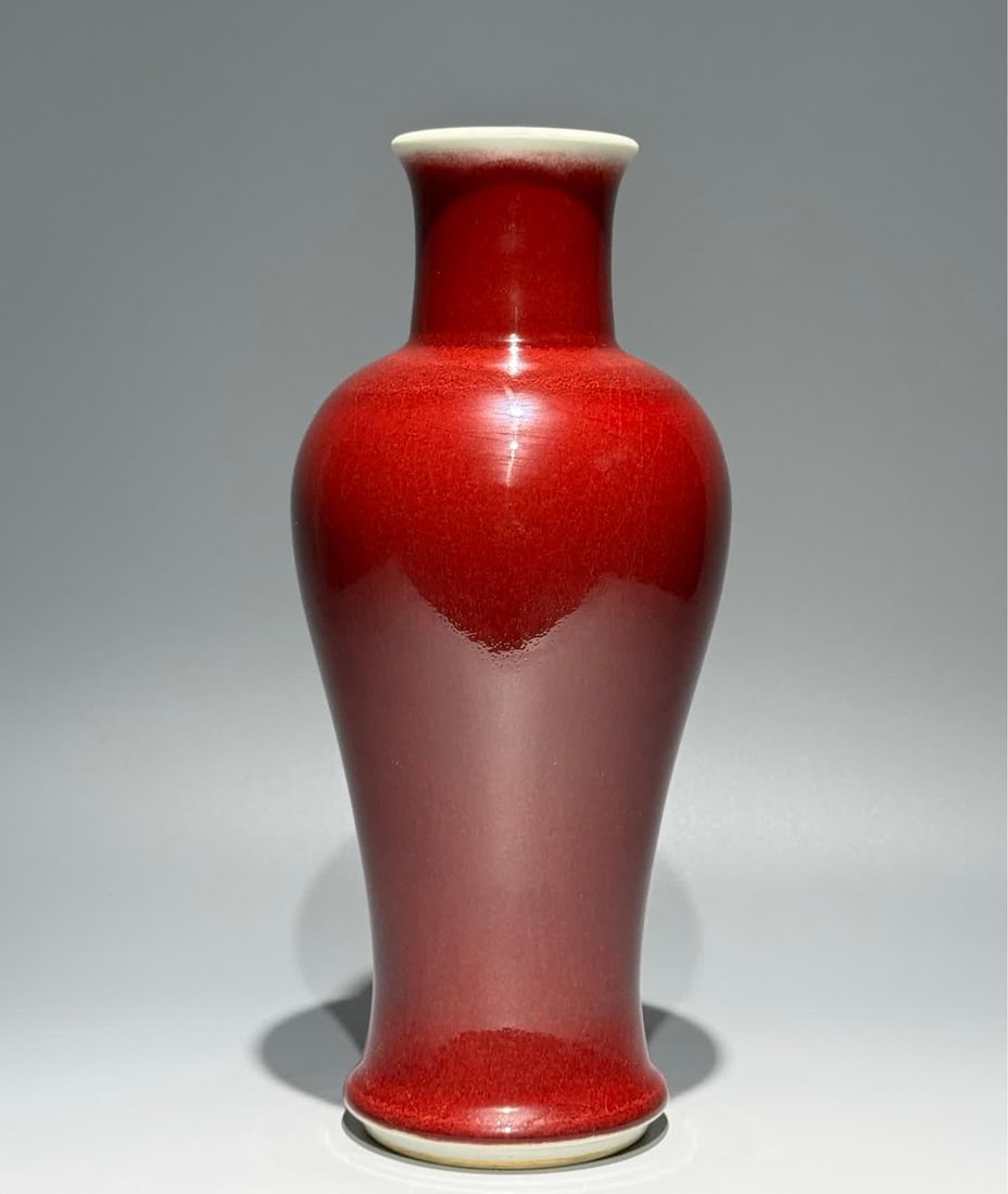 A Qing Qianlong model of the best Lang red glaze Guanyin bottle (1 of 9)