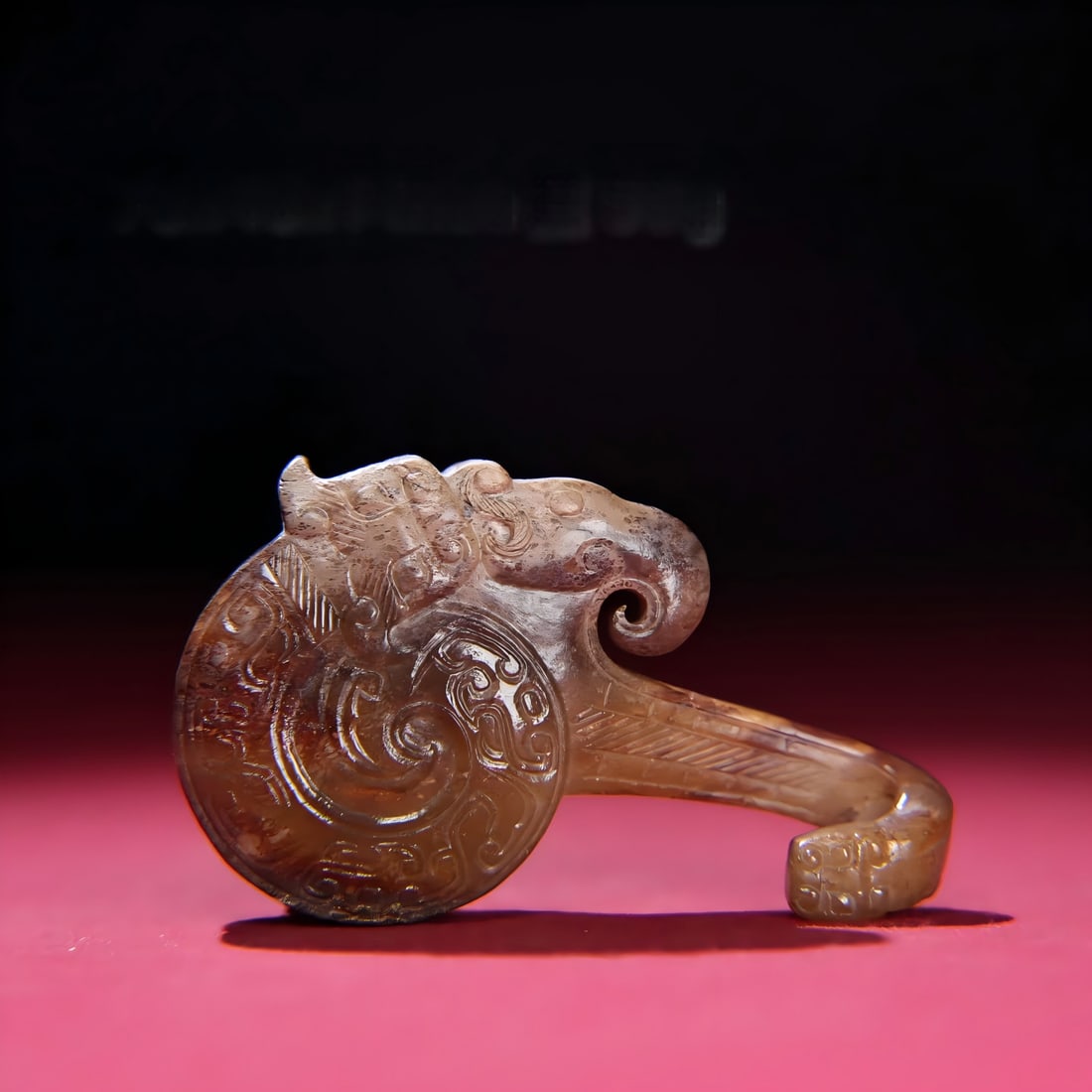A Han Dynasty jade microcalcified buckle (1 of 9)