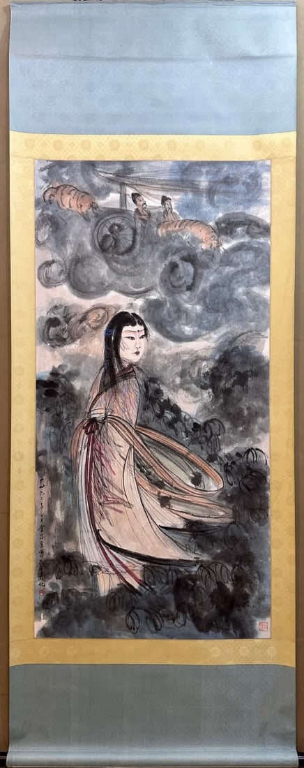 A painting by Fu Baoshi (1 of 10)