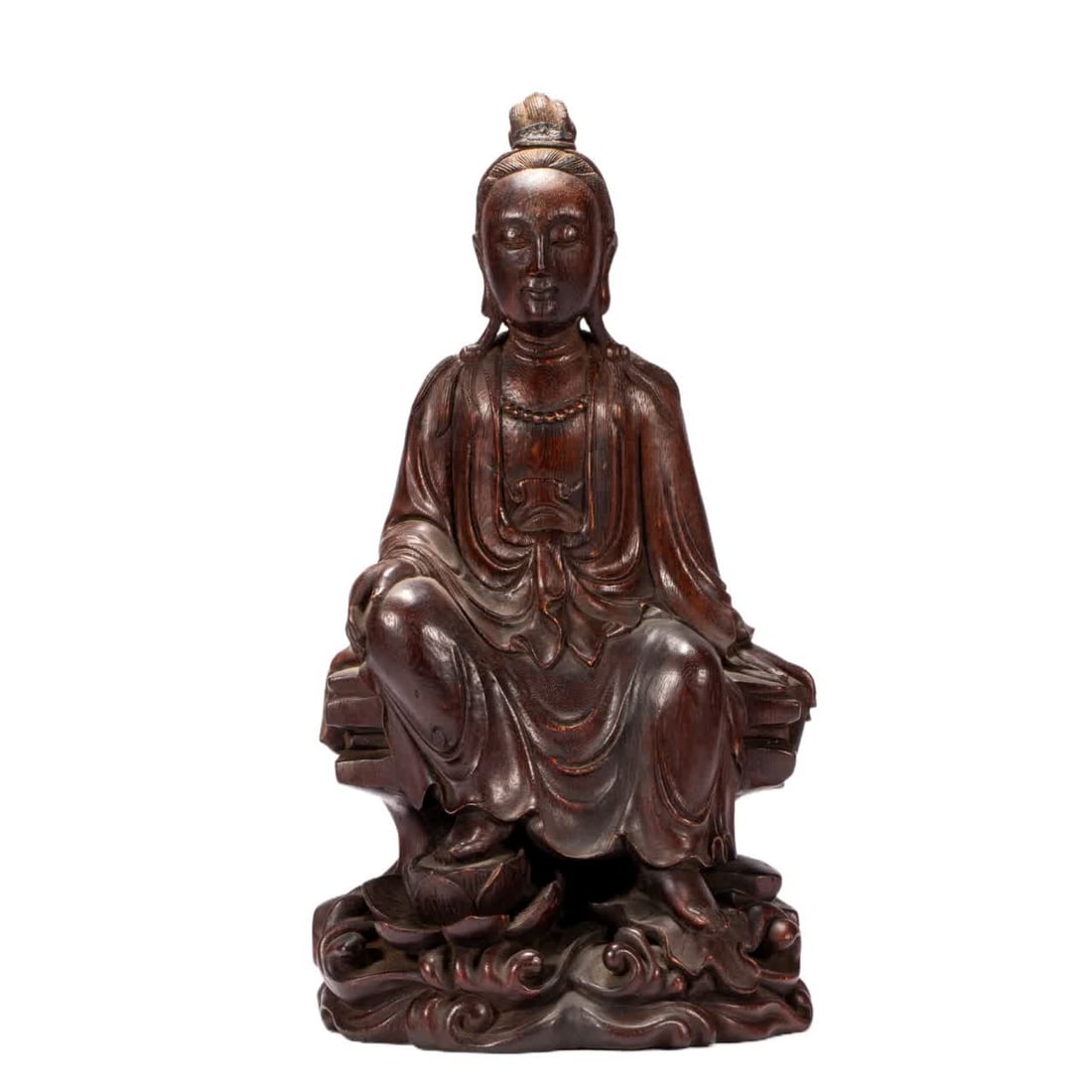 A Qing Dynasty agarwood Buddha statue (1 of 9)
