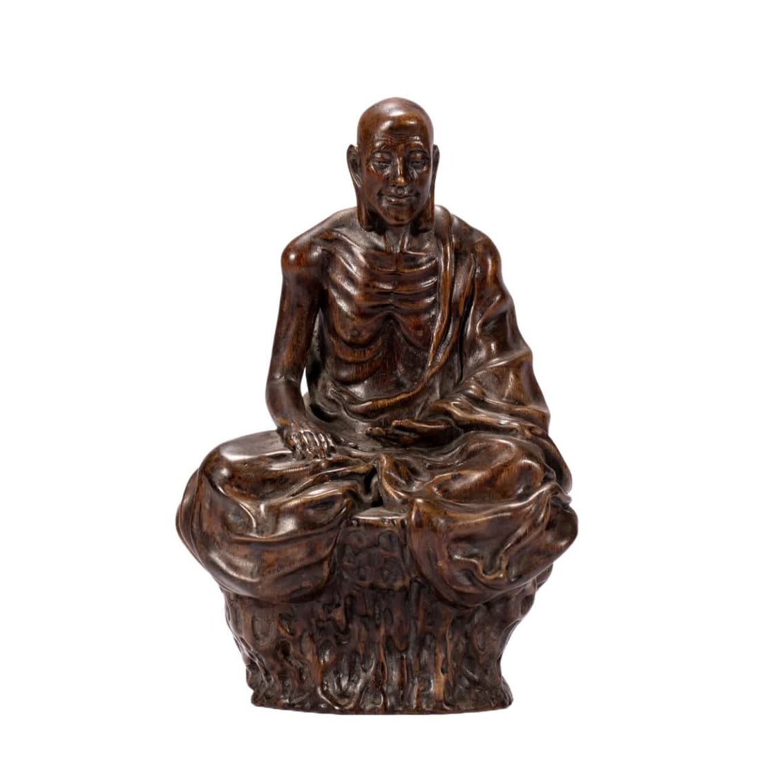 A Qing Dynasty agarwood Buddha statue (1 of 9)