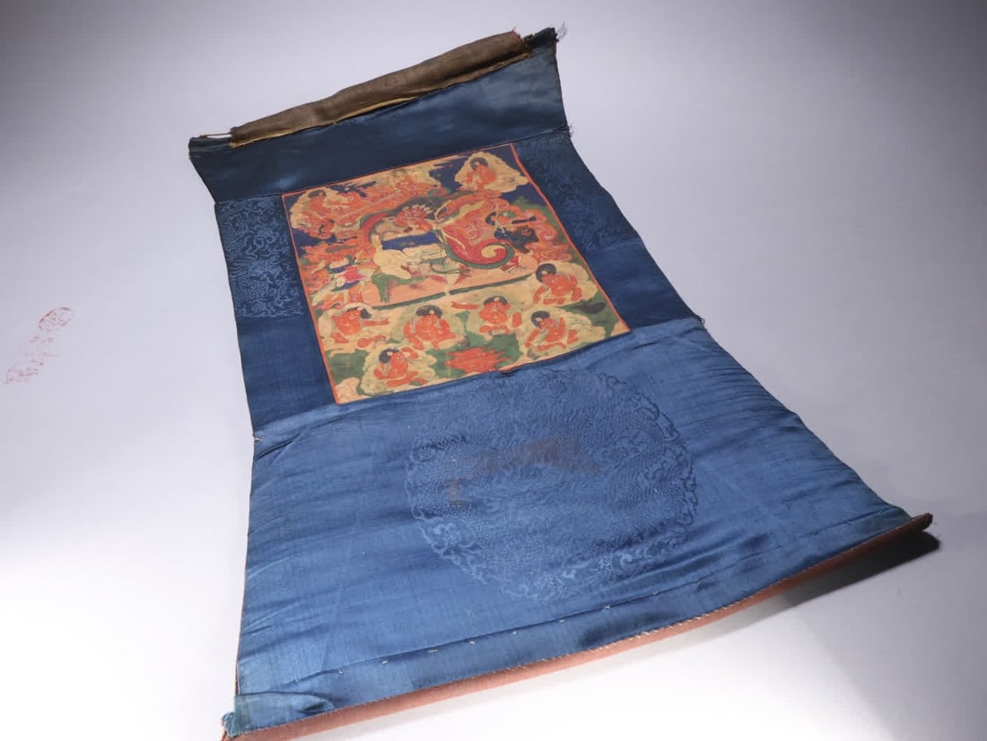 A thangka of the Qing Dynasty (1 of 9)