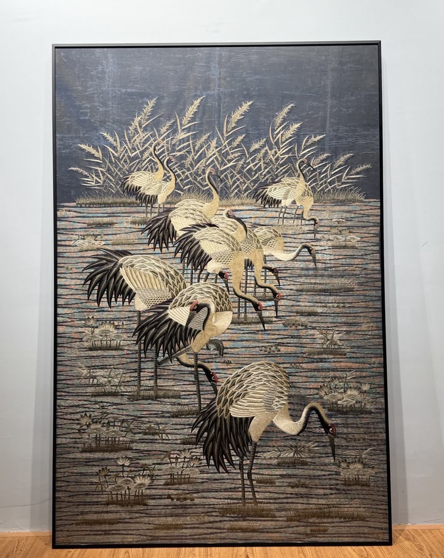 A Republic of China fine embroidery is famous: Republic of China fine embroidery is famous SIZE: 166x110cm (The Dimensions Of All Batches Are Manually Measured.If You Need More Detailed Information, Please Contact Our Customer Service Before