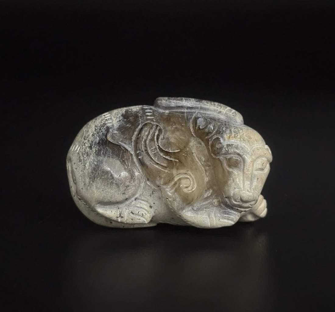 A Ming Dynasty jade beast (1 of 8)