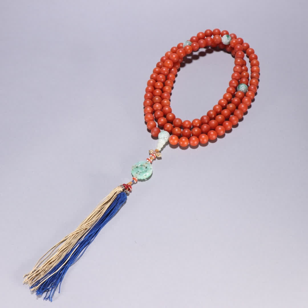 A Qing Dynasty Nanhong 108 Buddha bead (1 of 9)
