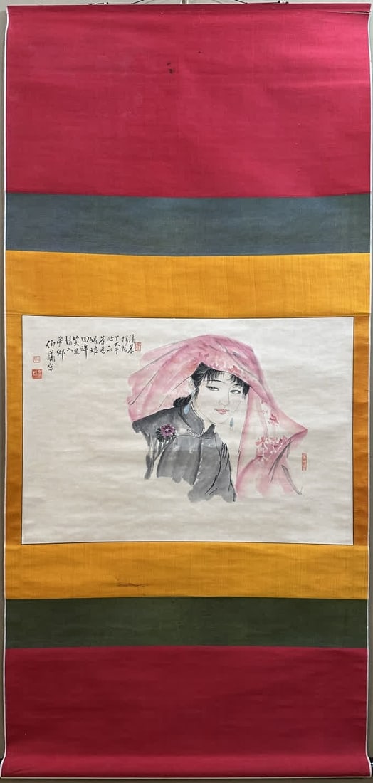 A figure painting by Bai Bohua (1 of 9)