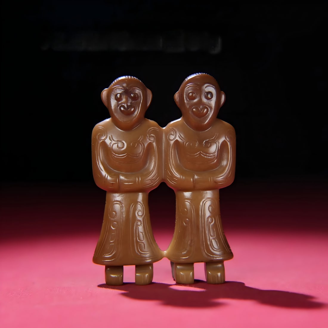 A Han Dynasty jade nobleman: Han Dynasty jade nobleman SIZE: 76x52x13mm W:81g (The Dimensions Of All Batches Are Manually Measured.If You Need More Detailed Information, Please Contact Our Customer Service Before Bidding.)