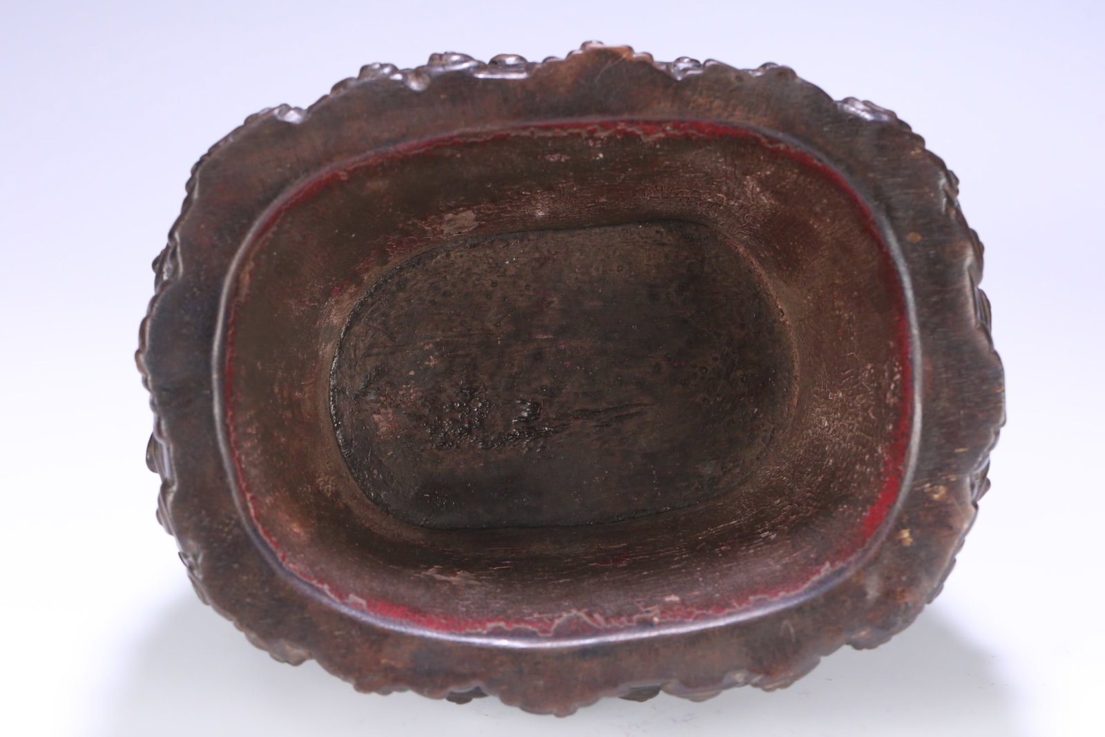 An Exquisite Eaglewood Auspicious Cloud Pattern Brush Washer - 6