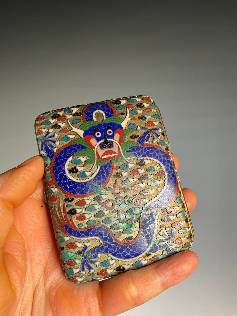 An Exquisite Cloisonne Dragon Pattern Box - 2