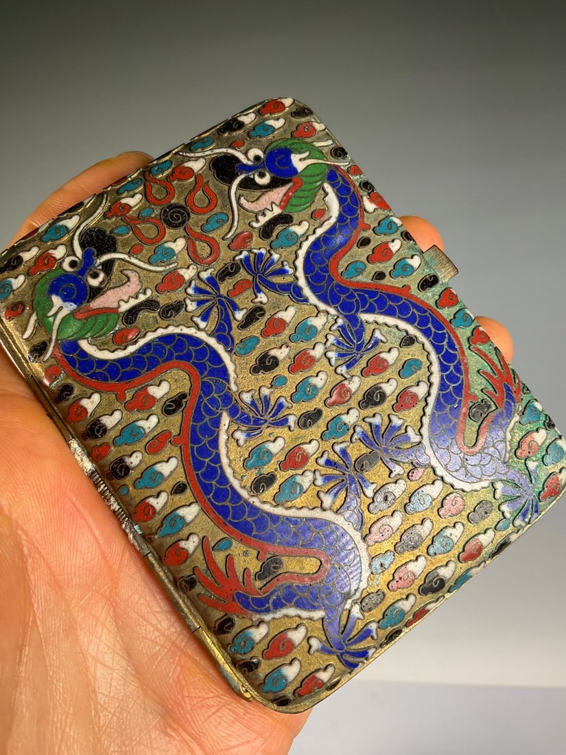 An Exquisite Cloisonne Dragon Pattern Box - 5