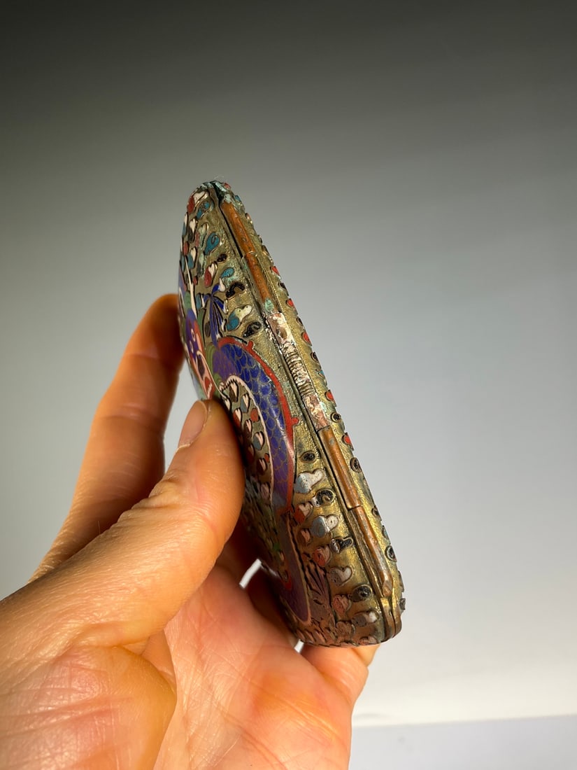 An Exquisite Cloisonne Dragon Pattern Box - 6