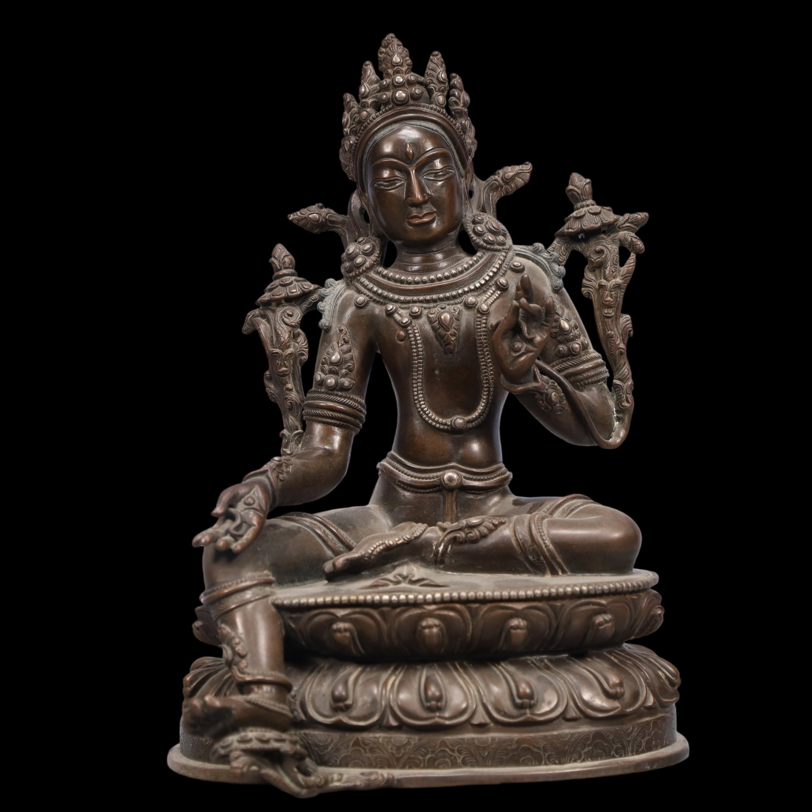 An Exquisite Bronze Statue of Tara (1 of 9)