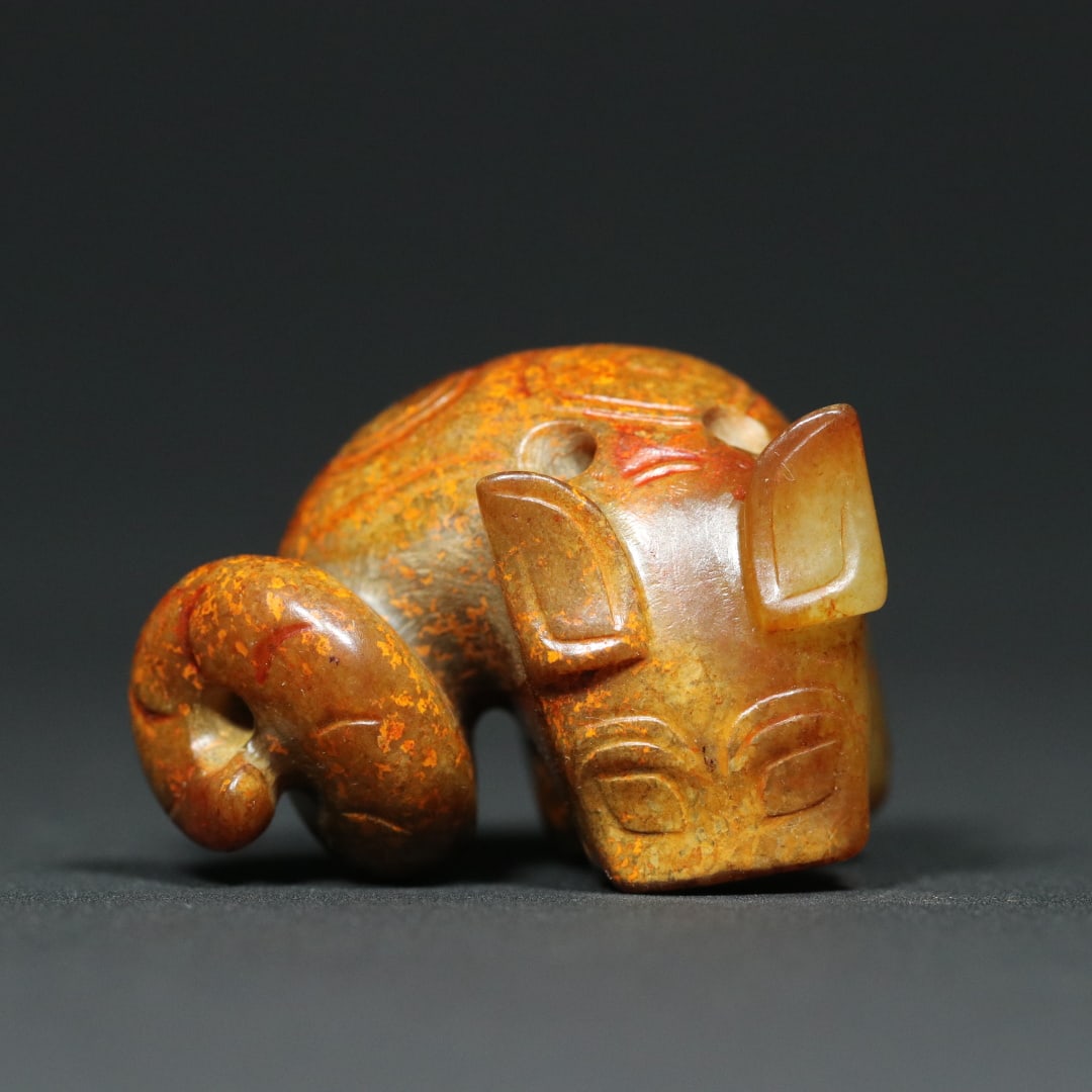 An Exquisite White Jade Dragon Pendant: An Exquisite White Jade Dragon Pendant W.Zhou , China Size:4.5cmx3.2cmx2.8cm Weight:53g (The Dimensions Of All Batches Are Manually Measured.If You Need More Detailed Information, Please Contact Our C