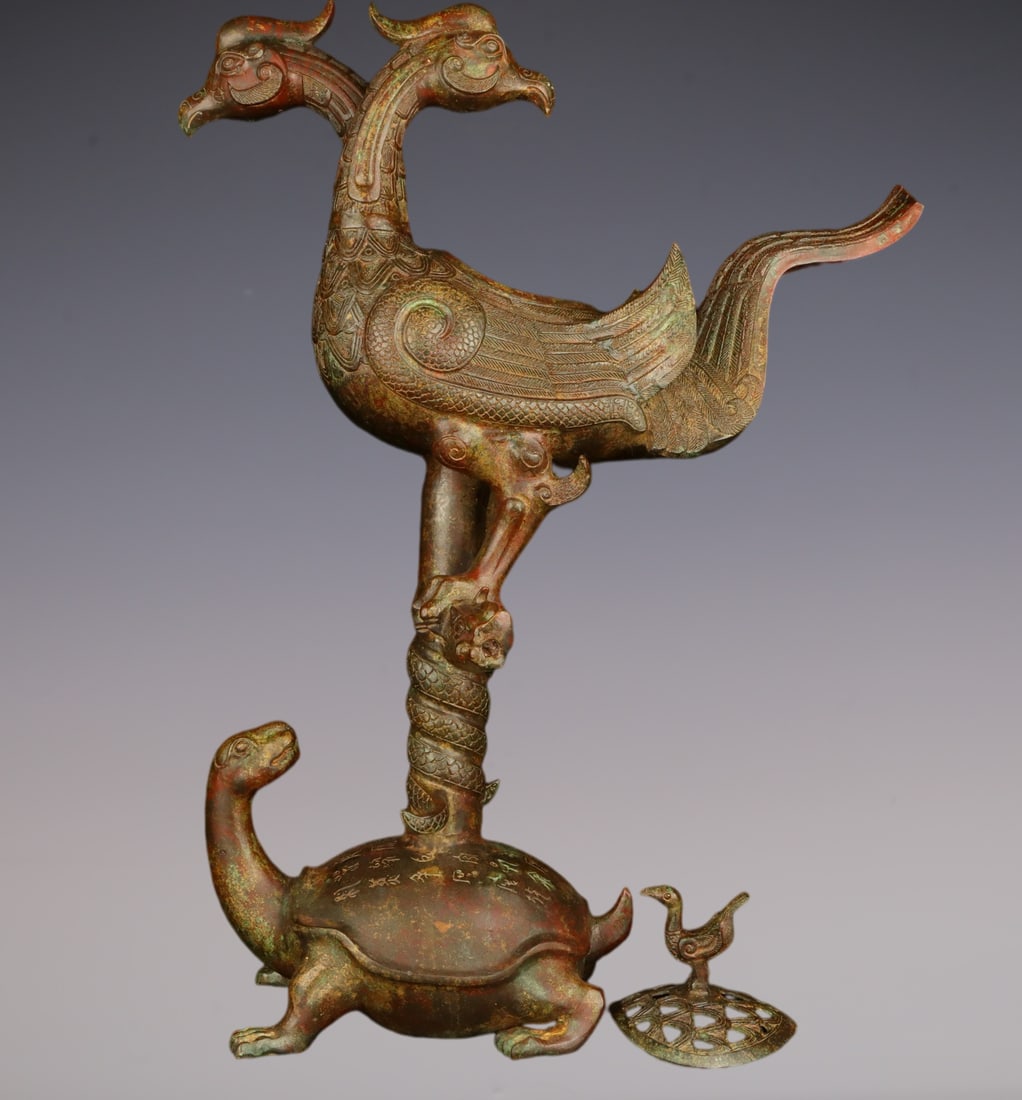 An Exquisite Bronze With Inscription Auspicious Beast-Shaped Censer: An Exquisite Bronze With Inscription Auspicious Beast-Shaped Censer Han Dynasty, China Size:46cmx64cm Weight:9750g (The Dimensions Of All Batches Are Manually Measured.If You Need More Detailed Inform