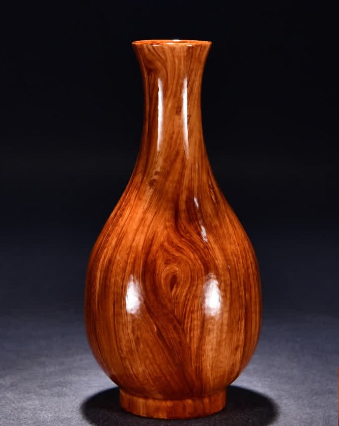 A Qing Dynasty Qianlong pastel wood grain clean bottle: Qing Dynasty Qianlong pastel wood grain clean bottle SIZE: H:26cm W:15cm (The Dimensions Of All Batches Are Manually Measured.If You Need More Detailed Information, Please Contact Our Customer Service