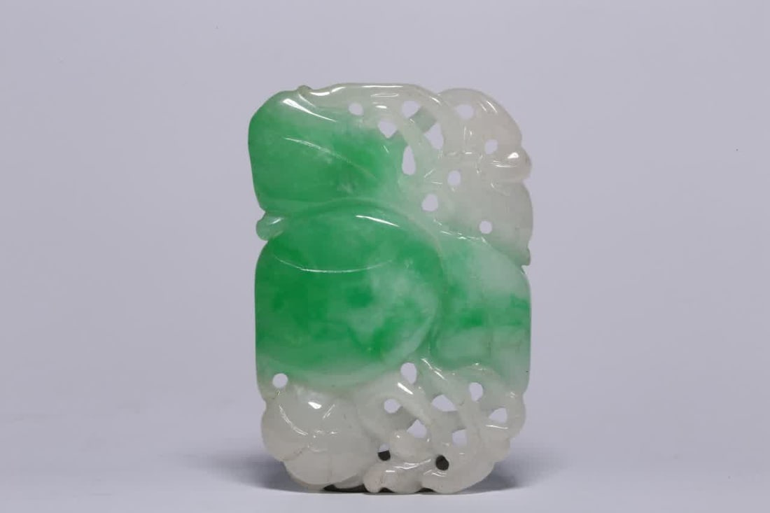 A Qing Dynasty jade longevity pattern card - 4