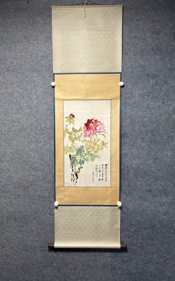A picture of flowers and birds by Zhang Daqian (1 of 9)
