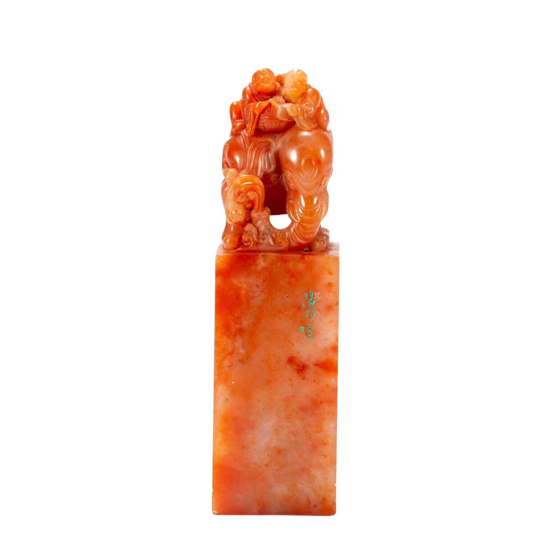 A Qing Dynasty Shoushan stone seal (1 of 9)