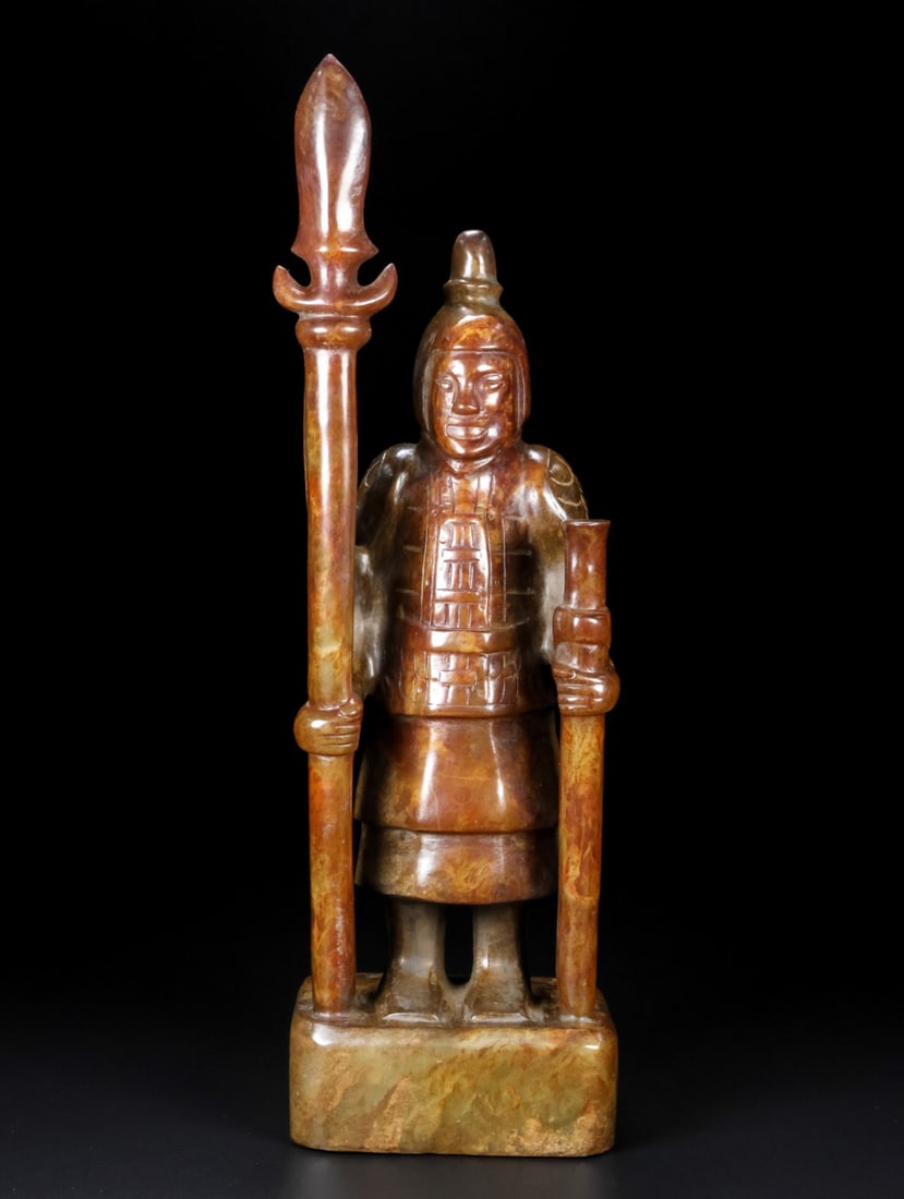 An Exquisite White Jade Figure Ornament (1 of 9)