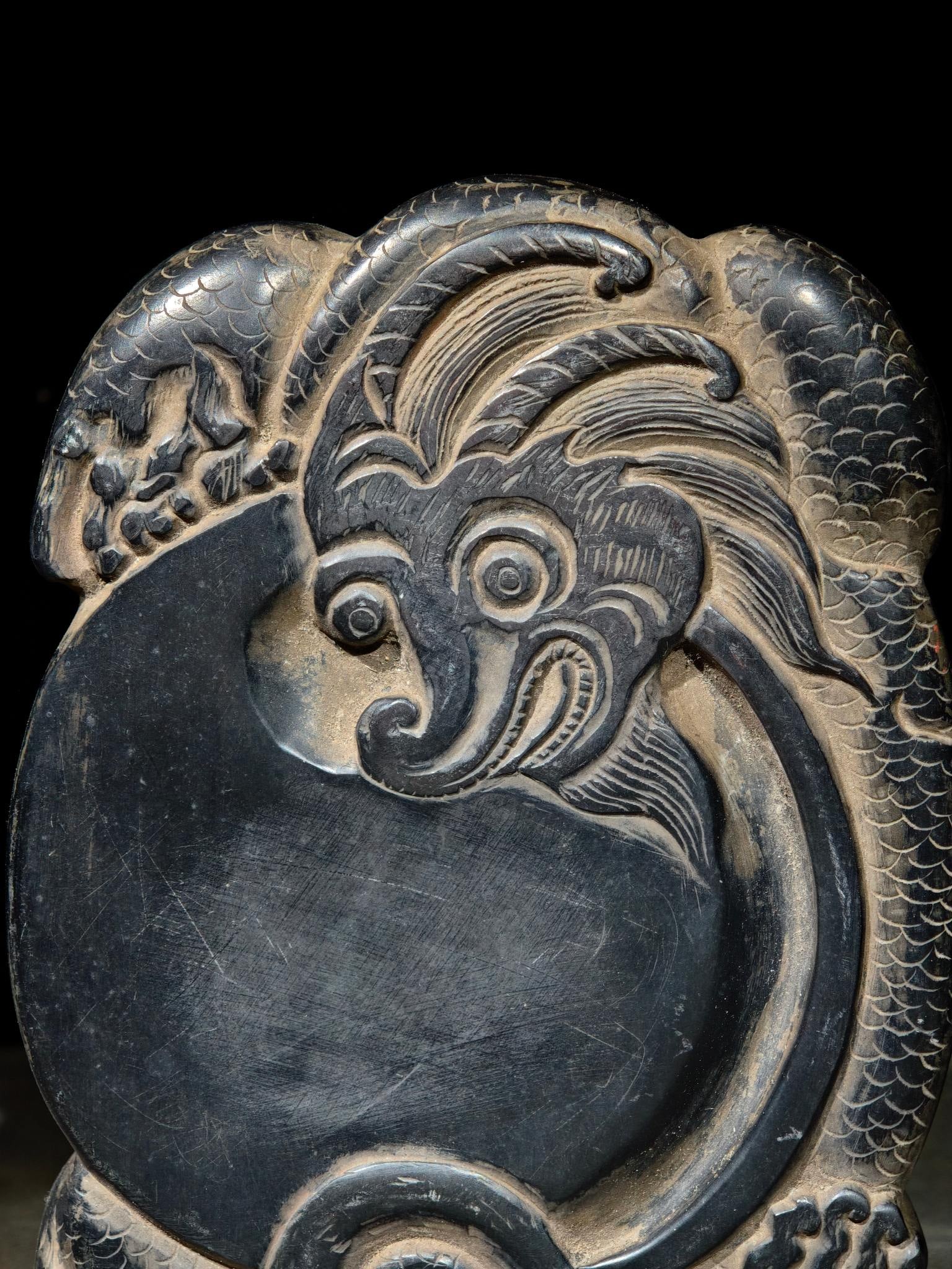 An Exquisite Dragon Pattern Inkstone - 3