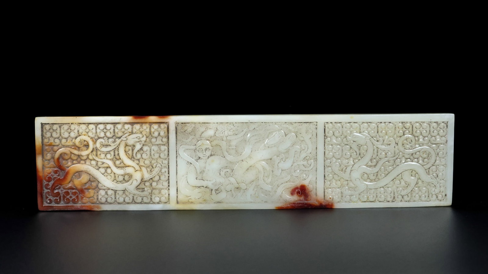 An Exquisite White Jade Dragon Pattern Figure Pattern Ornament (1 of 9)