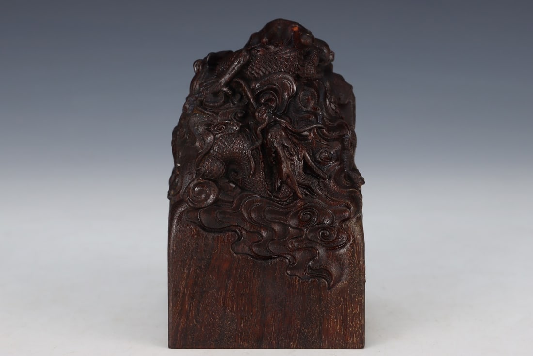 An Exquisite Eaglewood Dragon Pattern Seal - 7