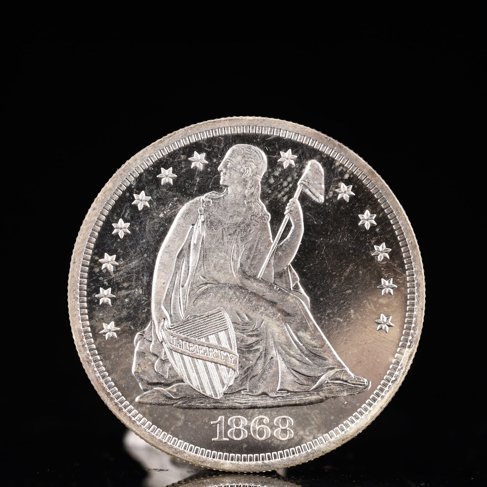 USA One Dollar 1868 Coin: American coin. IN GOD WE TRUST / LIBERTY / 1868 / UNITED STATES OF AMERICA / ONE DOL. Weight:26.9g. (The Dimensions Of All Batches Are Manually Measured.If You Need More Detailed Information, Please C