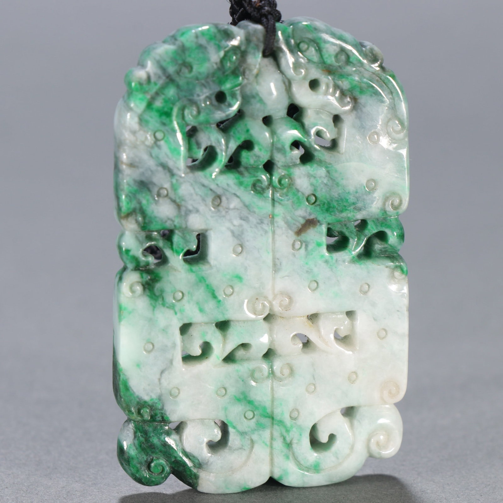 An Exquisite Jadeite Dragon Pattern Brand - 2
