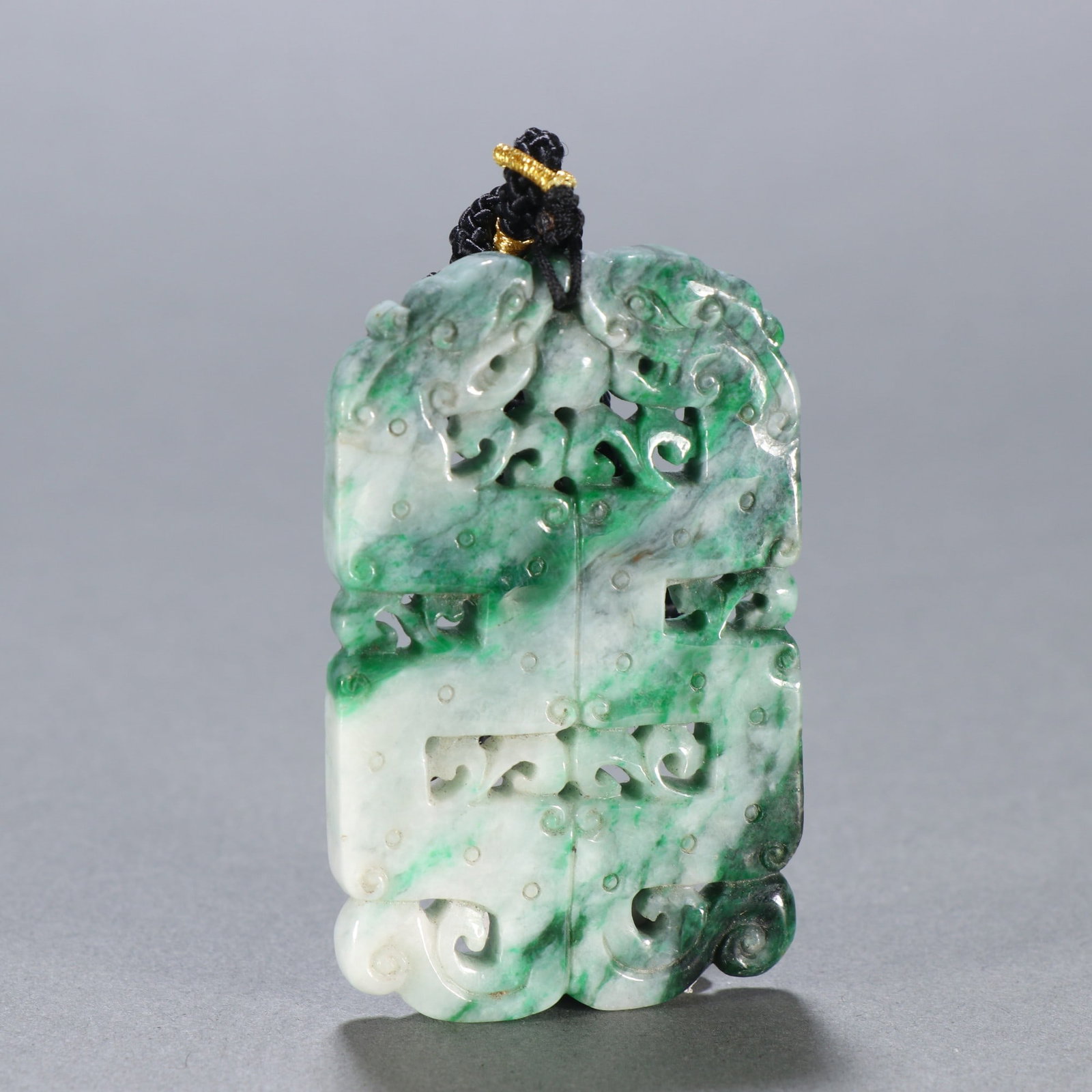 An Exquisite Jadeite Dragon Pattern Brand - 4