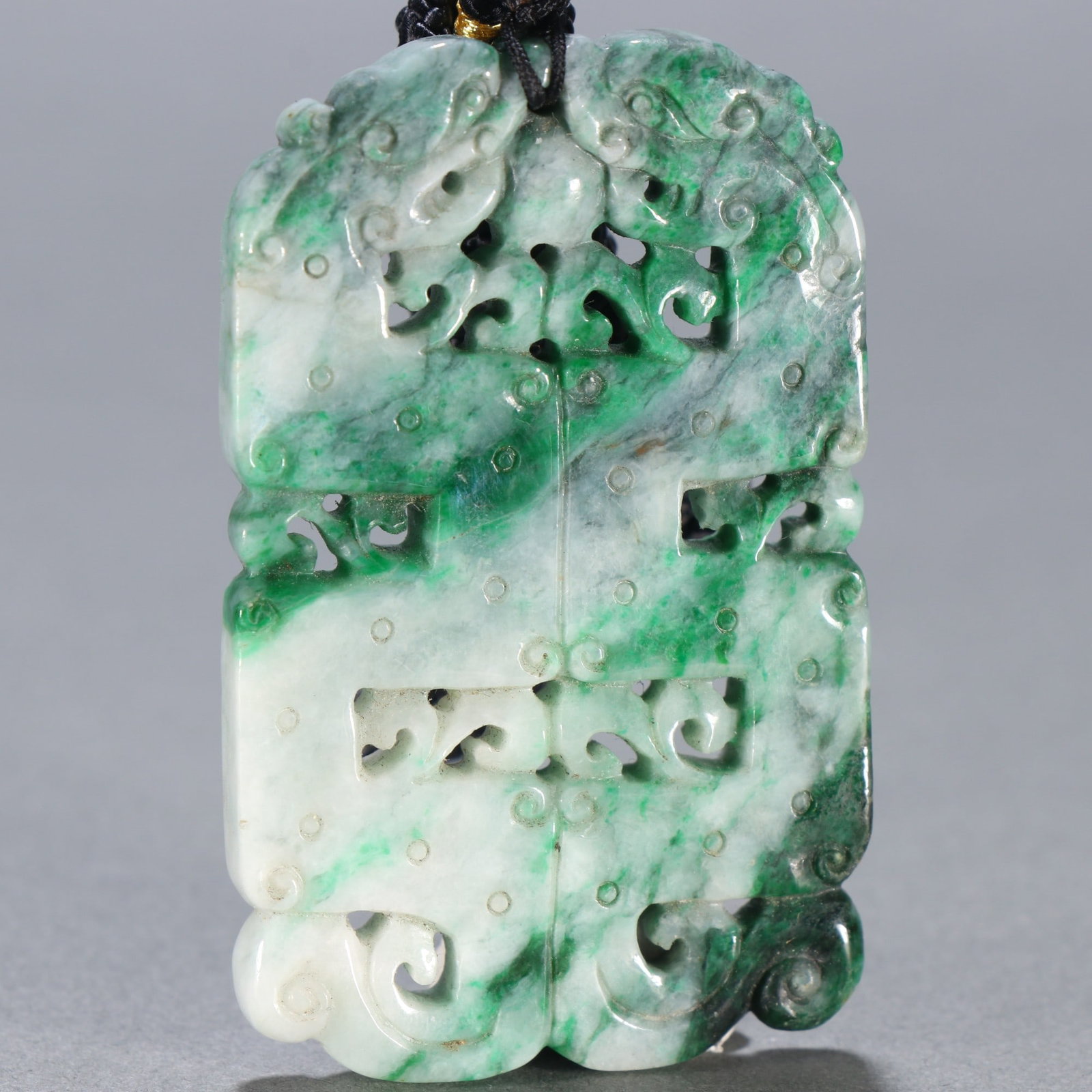 An Exquisite Jadeite Dragon Pattern Brand - 5