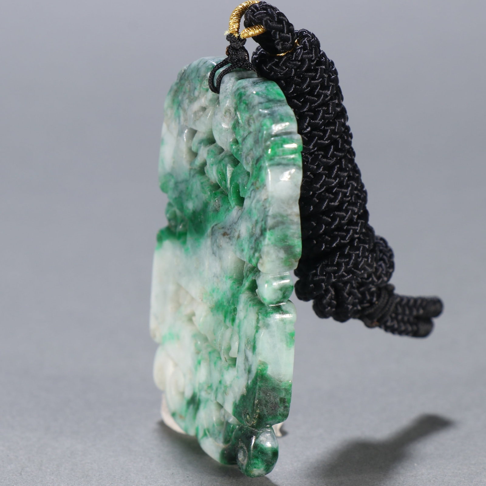 An Exquisite Jadeite Dragon Pattern Brand - 6