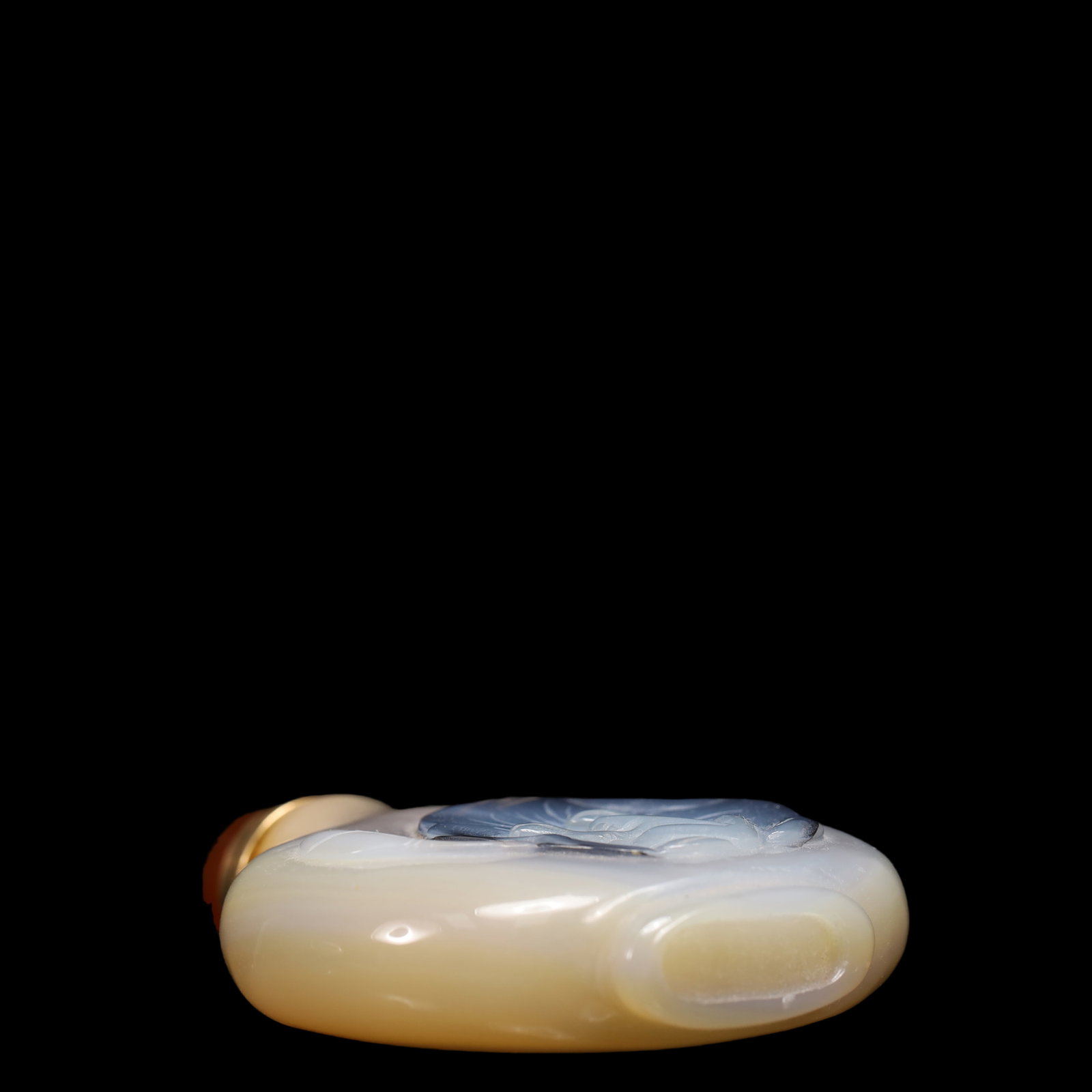 An Exquisite Agate Frog Pattern Snuff Bottle - 9