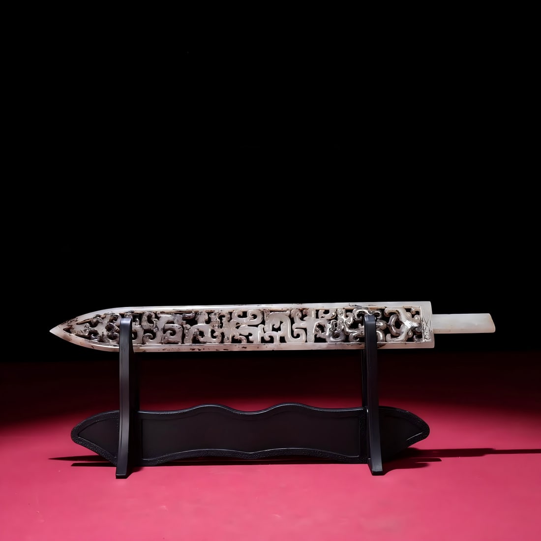 A Han Dynasty jade seed hollow sword (1 of 9)