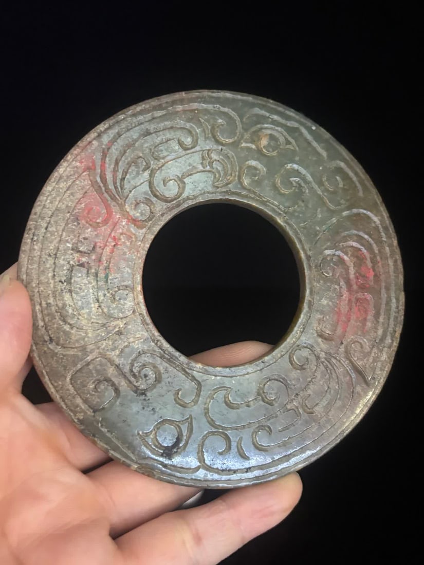 An ancient jade dragon pattern jade - 4