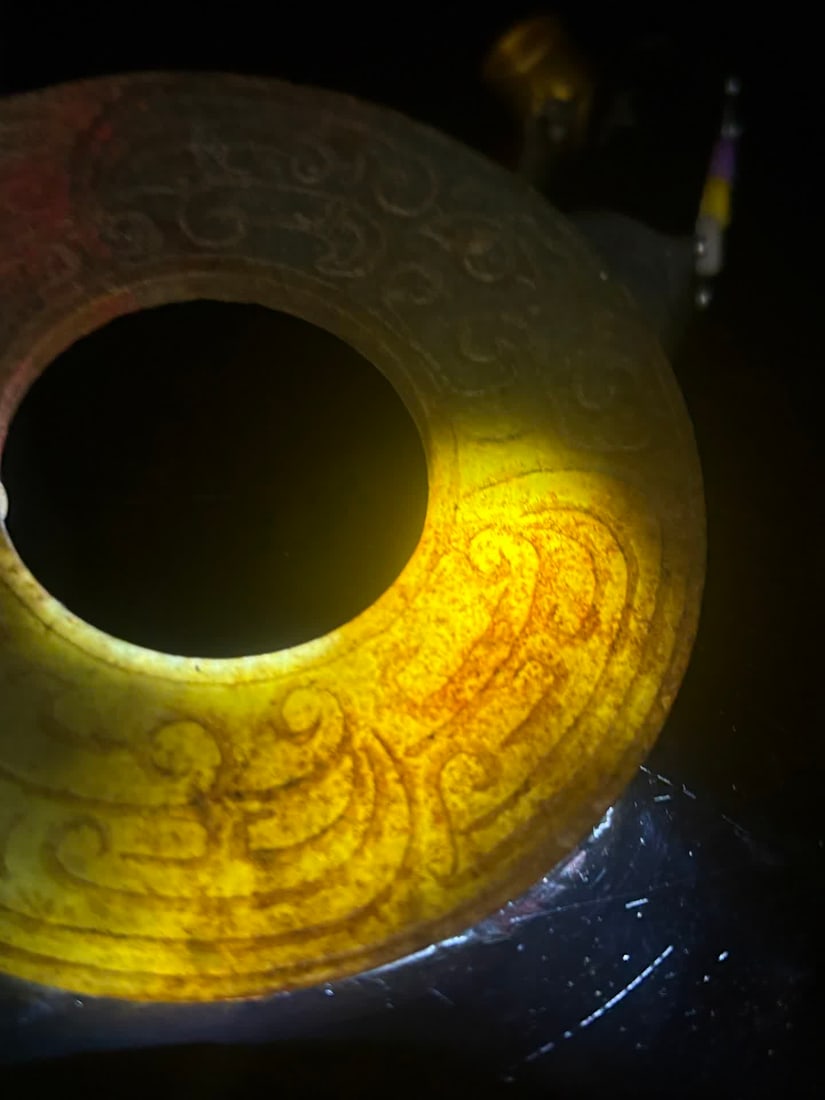 An ancient jade dragon pattern jade - 5