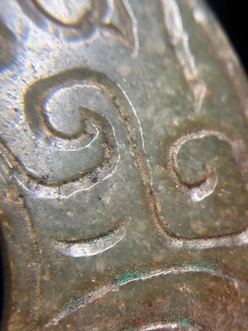 An ancient jade dragon pattern jade - 6