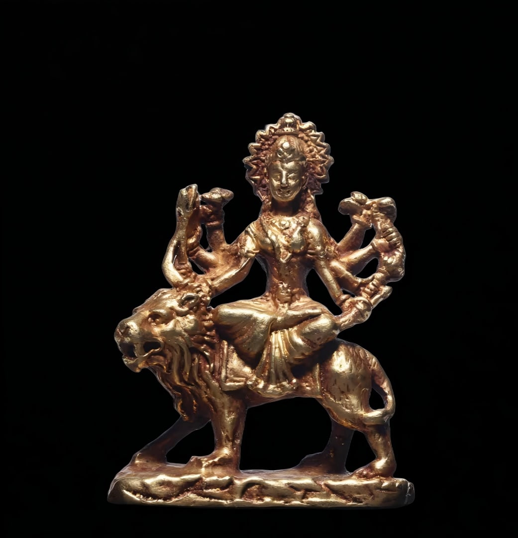 A piece of pure gold eight-armed Guanyin Buddha in the Song and Yuan dynasties: Song and Yuan Pure Gold Eight-Armed Guanyin Portable Buddha This portable Buddha can be placed in the Gawu box and worshipped, and it must have special merits. Eight-armed Guanyin pure gold casting, e