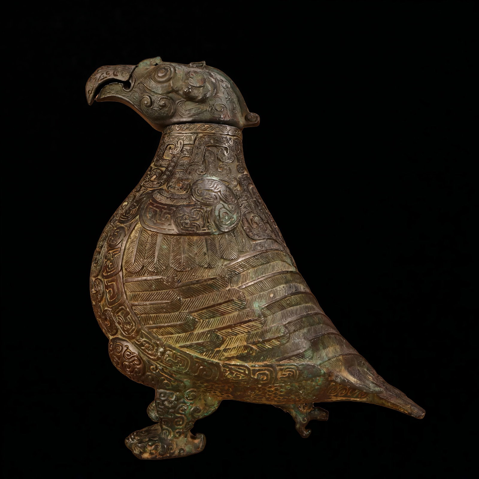 A Han bronze bird statue (1 of 12)