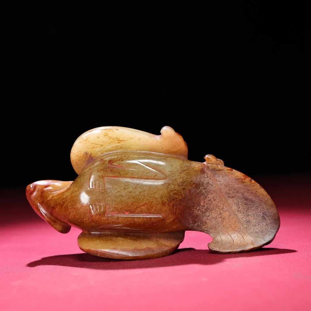 A Han Dynasty jade phoenix bird handle - 6