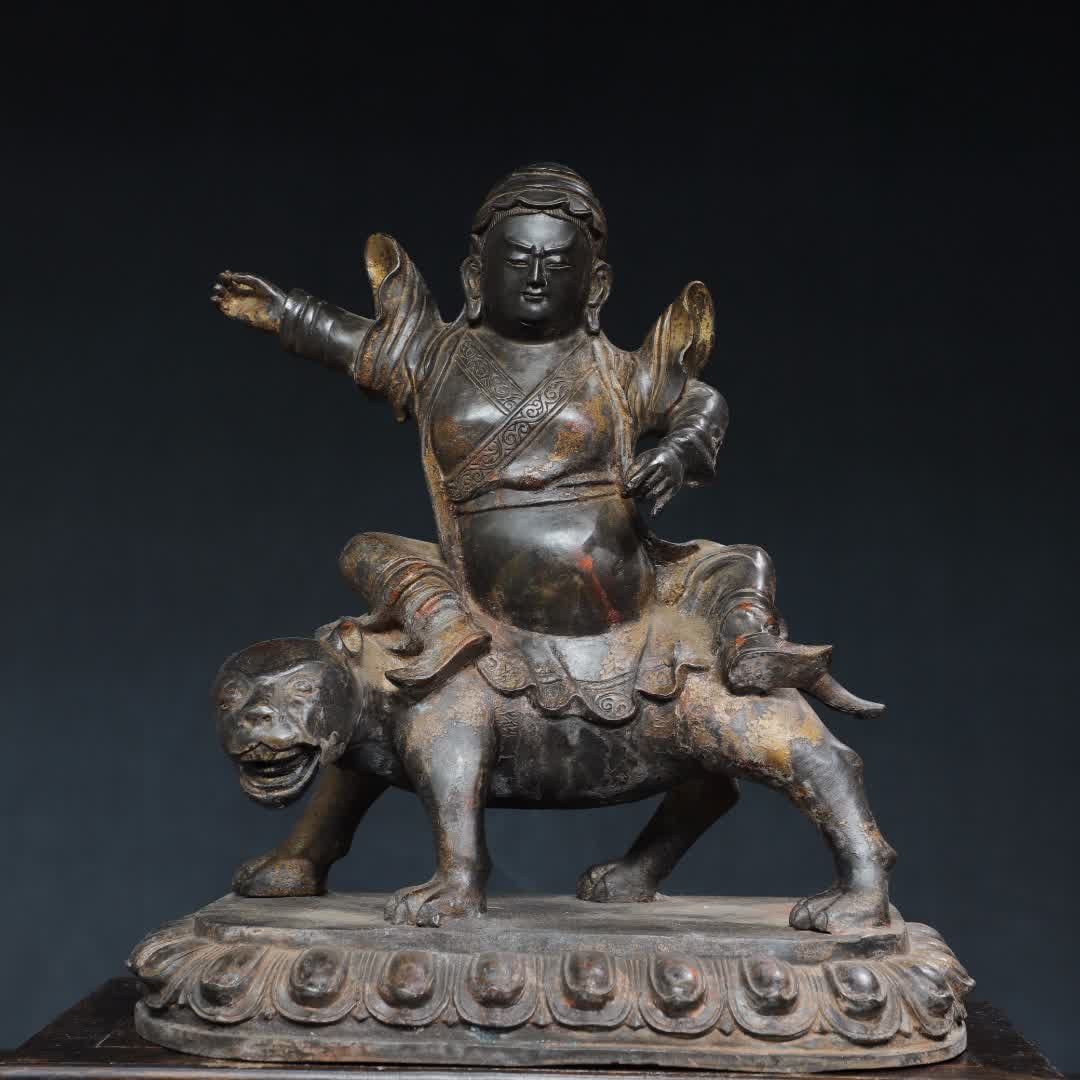 A copy of the Qing Dynasty copper rubbing gold collection: Qing Dynasty copper rubbing gold collection SIZE: H:37cm W:33cm T:16cm W:6.62kg (The Dimensions Of All Batches Are Manually Measured.If You Need More Detailed Information, Please Contact Our Customer