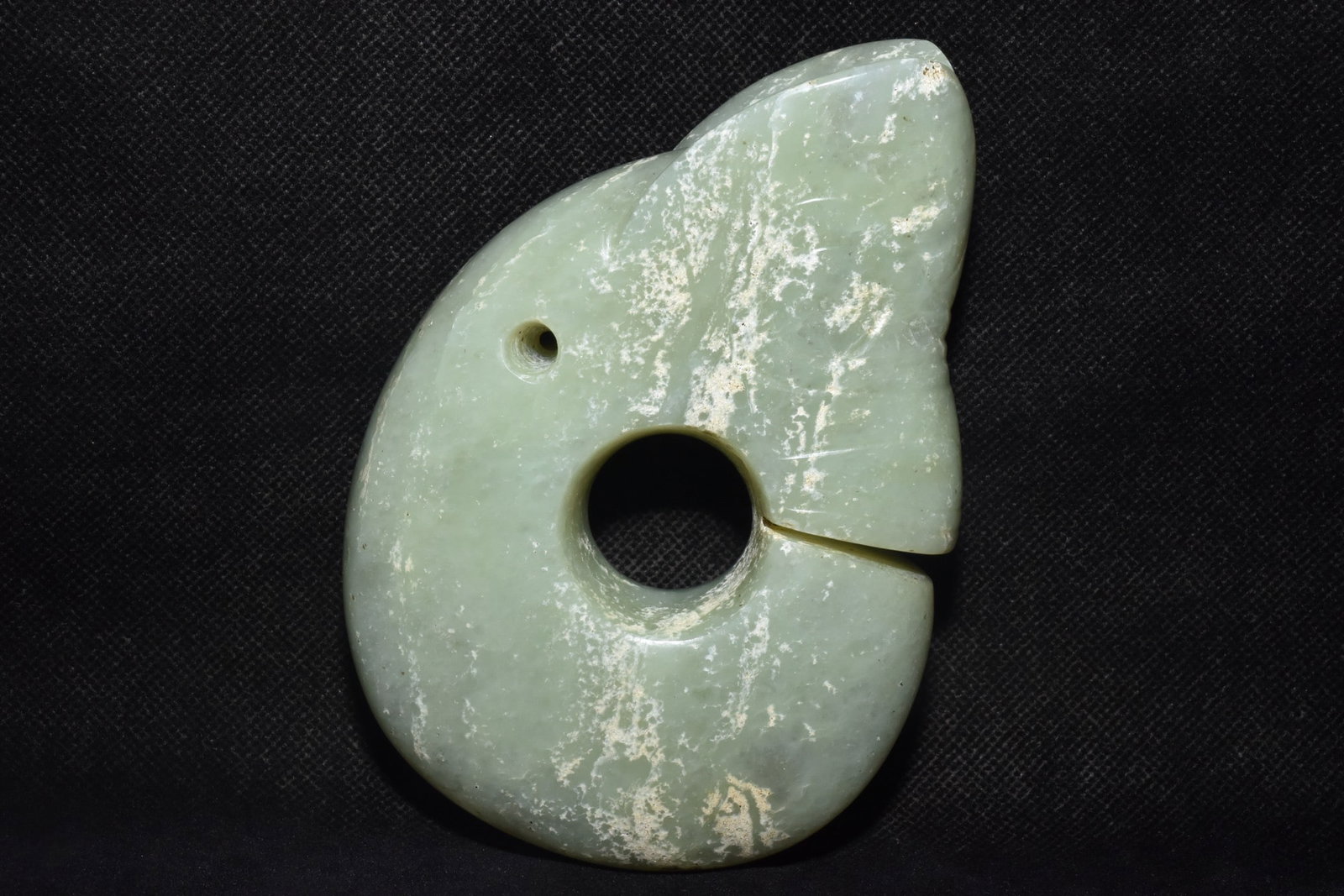 An Exquisite Hemo Jade 'Boar& Dragon' Ornament (1 of 6)
