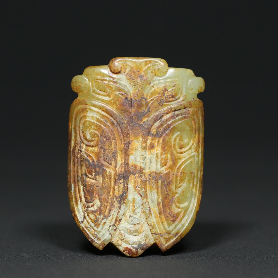 An Exquisite White Jade Cicada Pendant: An Exquisite White Jade Cicada Pendant W.Zhou , China Size:6.2cmx4.2cmx1cm Weight:50.1g (The Dimensions Of All Batches Are Manually Measured.If You Need More Detailed Information, Please Contact Our C