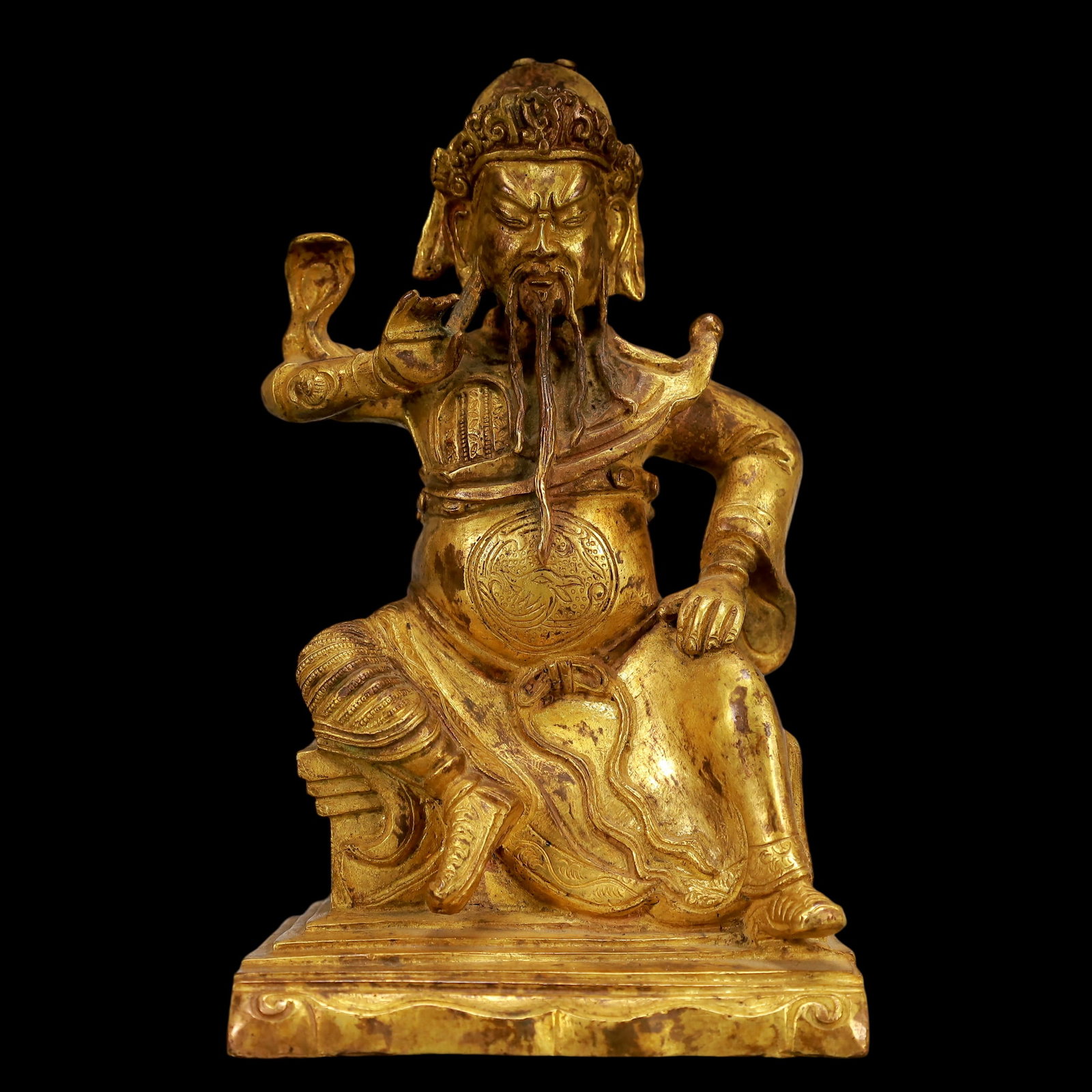 An Exquisite Gilt Bronze Guan yu (1 of 9)