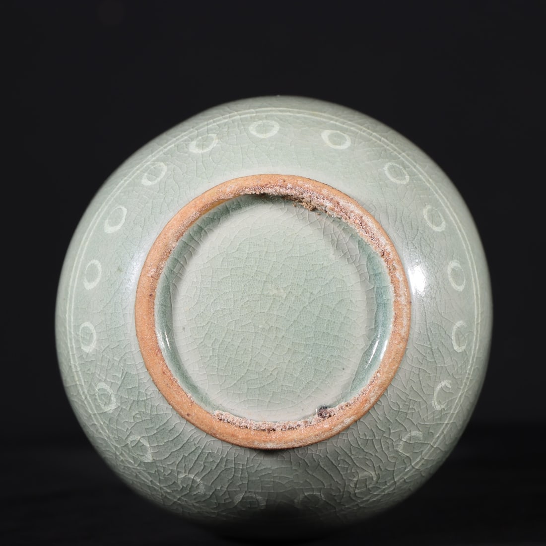An Exquisite Celadon Crane Pattern Vase - 9