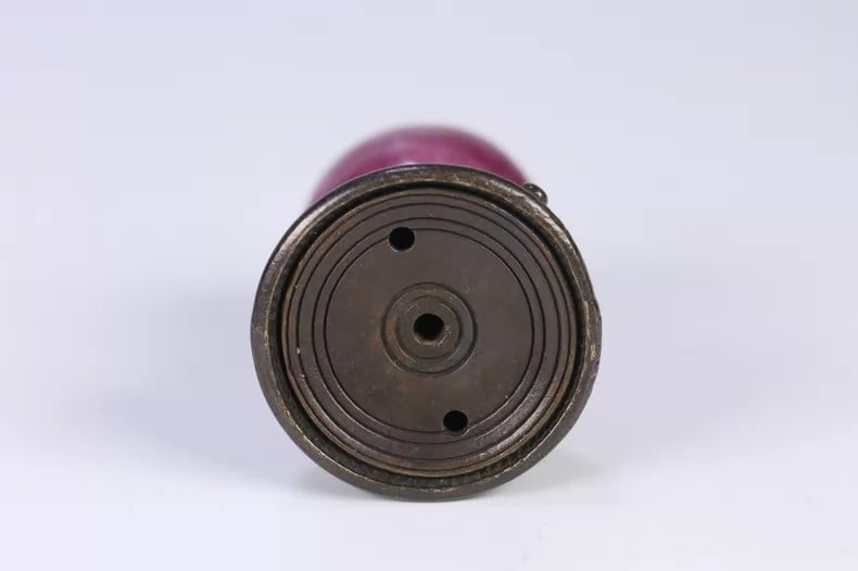 A beautiful Qing Dynasty ruby hat top - 5