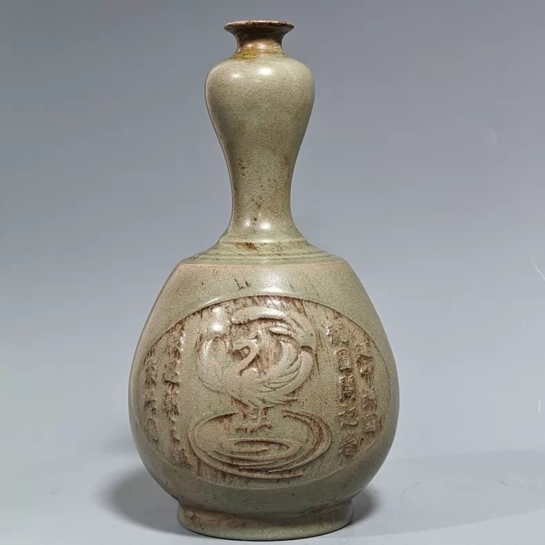 A beautiful Song Dynasty official kiln Ru porcelain appreciation vase ornament (1 of 9)