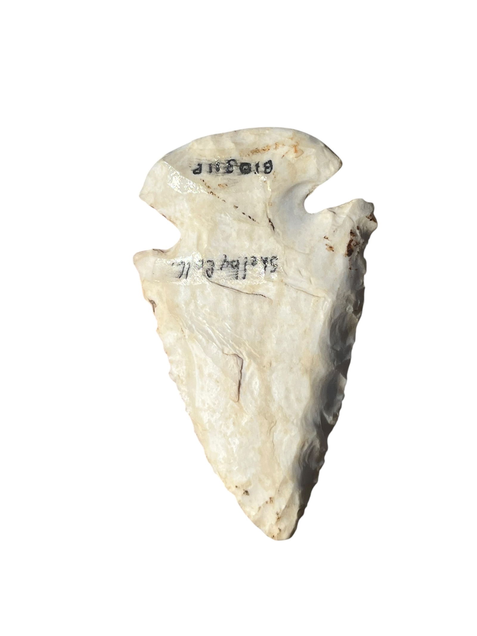 Dovetail Arrowhead. Shelby County, Illinois (1 of 4)