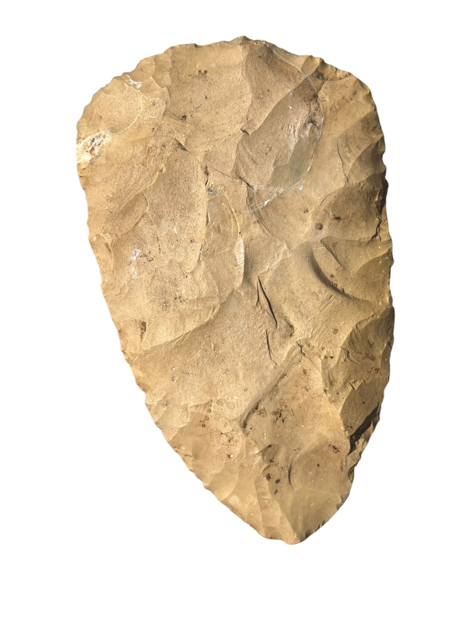 Tan Biface Arrowhead. Monroe County, Indiana. (1 of 3)