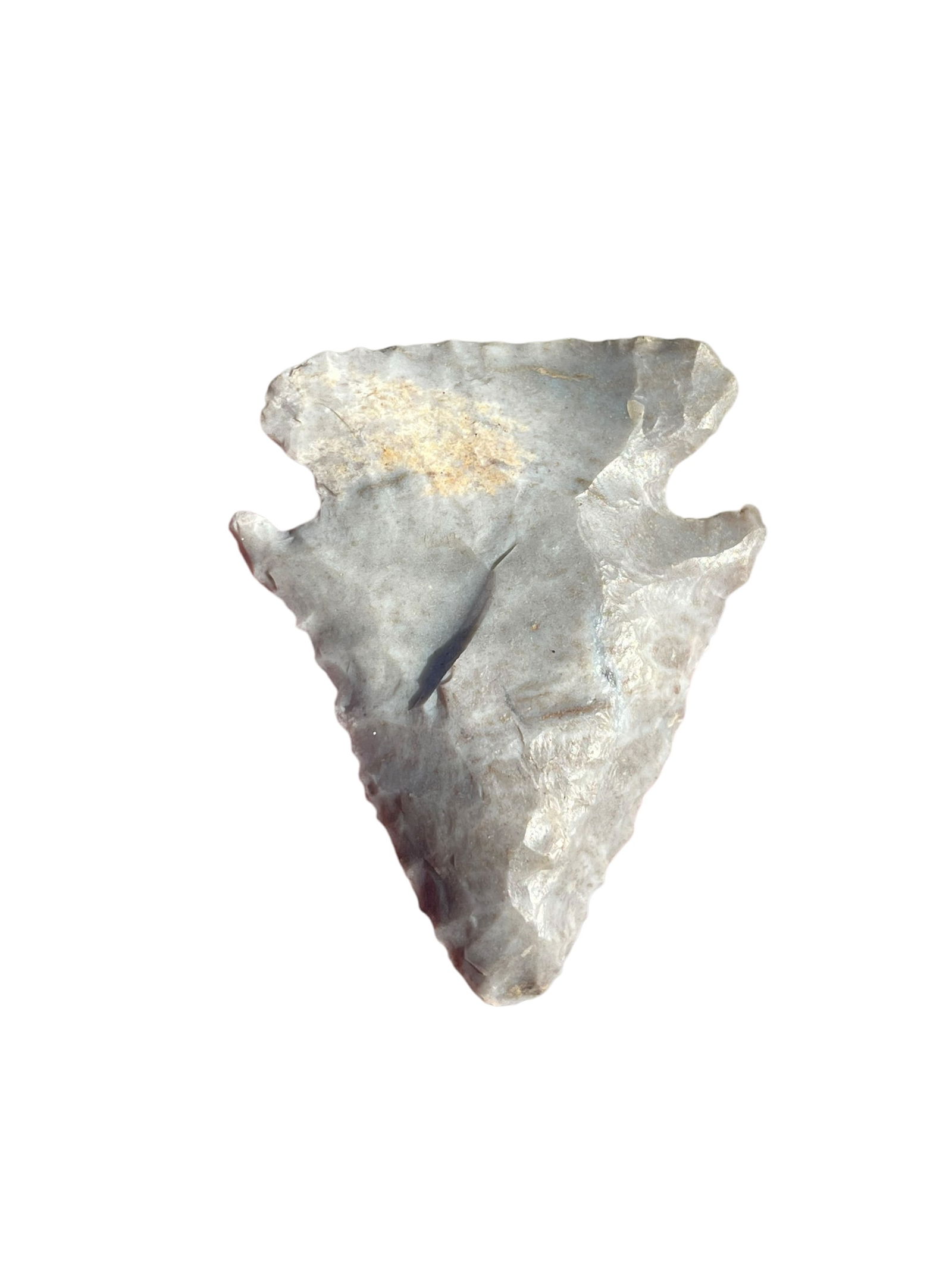 Indiana Green / Attica Chert Dovetail Arrowhead (1 of 2)